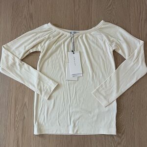 John Elliott Off-White Long Sleeve Blouse